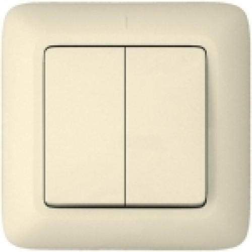 Выключатель 2-клавишный Schneider Electric Прима S56-043-B
