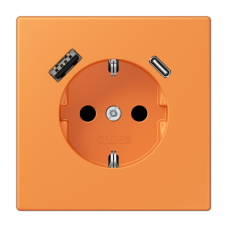 Розетка 2K+З USB Typ AC Jung LC1520-15CA225