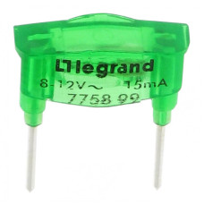 Лампа подсветки механизмов Legrand Galea Life 12V зеленая 775899