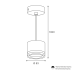 Подвесной светильник Wolta Luce WSL-GX53/P06BL