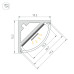 Профиль Arlight SL-KANT-H15-3000 ANOD (BY) (Алюминий) 061356