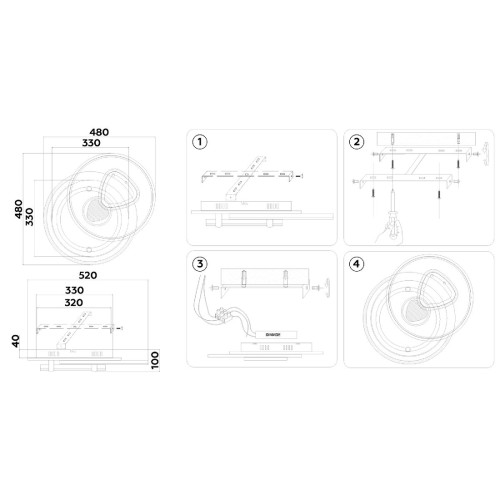 Потолочная люстра Ambrella Light Comfort LineTech FL5051