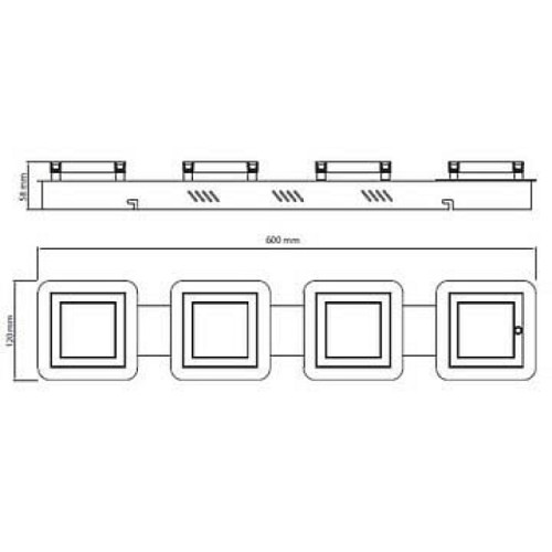 Потолочный светодиодный светильник Horoz Likya 036-007-0005 HRZ00002252