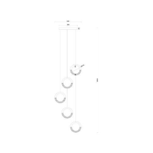 Каскадная люстра Arte Lamp Montana A7777SP-5GO