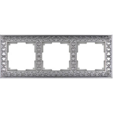 Рамка Werkel Antik на 3 поста матовый хром WL07-Frame-03 4690389145681