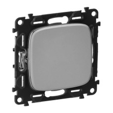 Переключатель одноклавишный Legrand Valena Allure 10А 250В алюминий 752906