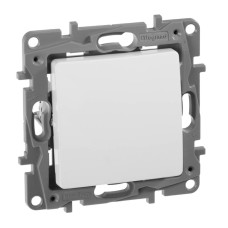 Переключатель одноклавишный Legrand Etika 10A 250V белый 672205