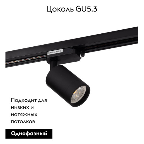 Светильник на шине Denkirs DK6201-BK