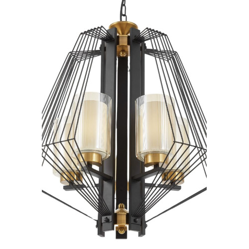 Подвесная люстра Lumina Deco Canti LDP 1244-5 BK+MD