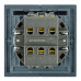 Переключатель 2-клавишный (механизм) Stekker Мия 250В 10А RSW10-3107-05 черный бархат 50448