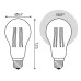 Светодиодная филаментная лампа Gauss Basic Filament E27 23W 4100K 40712232