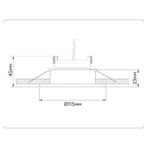 Встраиваемый светильник Ambrella Light GX Standard Tech Techno Spot TN51911