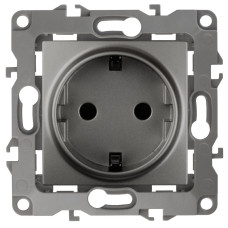 Розетка 2P+E Schuko со шторками Эра 12-2102-12 Б0019323