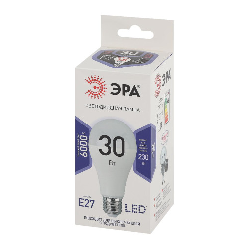 Лампа светодиодная Эра E27 30W 6000K LED A65-30W-860-E27 Б0048017