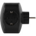 Разветвитель электрический ЭРА SP-3e-3USBAC-B на 3 розетки + 3 USB A+C с заземлением со шторками 16А черный Б0069082