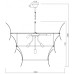 Подвесная люстра iLamp Gramercy 15602-19 ANB+CL