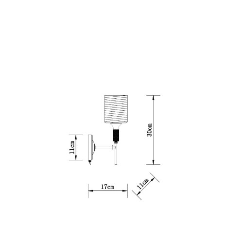 Бра Arte Lamp Maria A4536AP-1AB