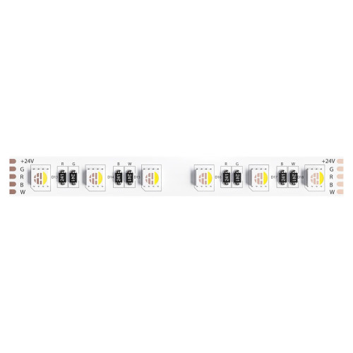 Светодиодная лента Arte Lamp Tape 24В 14,4Вт/м 2900/3100+RGB 5м IP20 A2406012-02-RGB3K