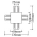 Соединитель X-образный (однофазный) Crystal Lux CLT 0.2211 CLT 0.2211 04 BL
