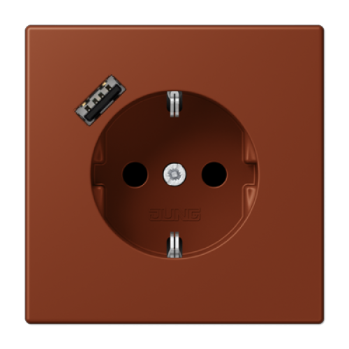 Розетка 2K+З USB Typ A Jung LC1520-18A247