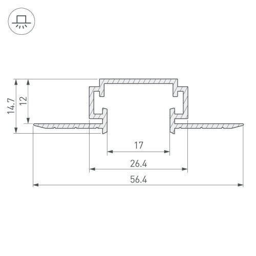 Профиль Arlight TEK-PDS-D-2000 026515