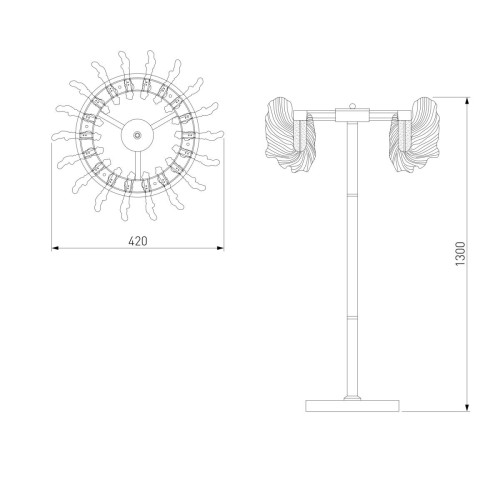 Торшер Bogates Farfalla 80510/1 a065737