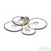 Потолочный светильник Arte Milano Ferrara 276140/4+4 BK/GD