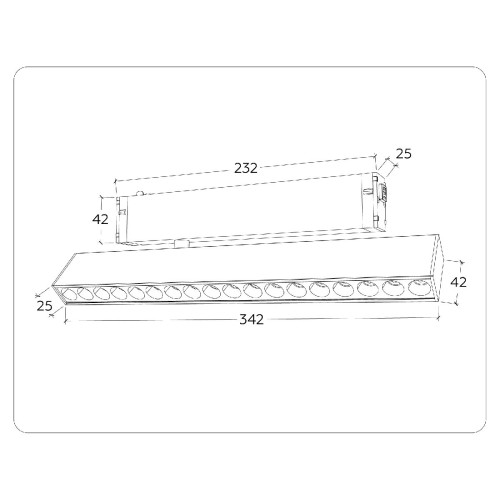 Трековый магнитный светильник Ambrella Light Magnetic 220V GL1352