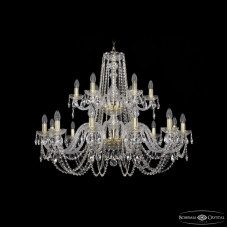 Подвесная люстра Bohemia Ivele Crystal 1402/12+6/360/2d G