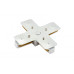 Коннектор Х-образный Denkirs DK Track White TR1104-WH