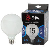 Лампа светодиодная Эра E27 15W 4000K F-LED G125-15w-840-E27 OPAL Б0047039