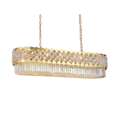Подвесная люстра Newport Ashley 8300/120 oval gold polished М0070639