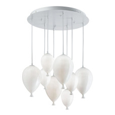 Подвесная люстра Ideal Lux Clown SP8 Bianco 100883