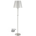 Торшер Crystal Lux Nicolas NICOLAS PT1 NICKEL/WHITE