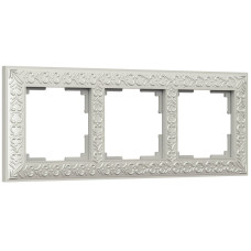Рамка Werkel Antik на 3 поста жемчужный WL07-Frame-03 4690389063510