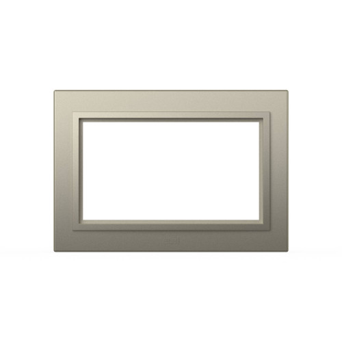 Рамка для двухместной розетки с заземлением ELBI Zena 608-011400-907