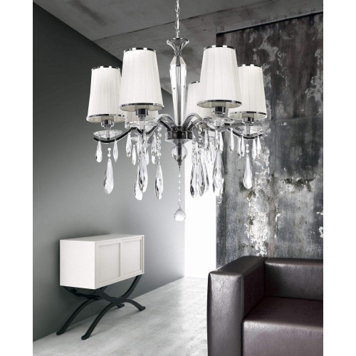 Подвесная люстра Lumina Deco Alessia LDP 1726-6 CHR