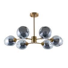 Люстра на штанге Arte Lamp Yuka Smoky A7759PL-6PB