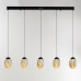 Подвесной светильник Delight Collection MD25090022-5B matt black/champagne Подвесной светильник Delight Collection MD25090022-5B matt black/champagne