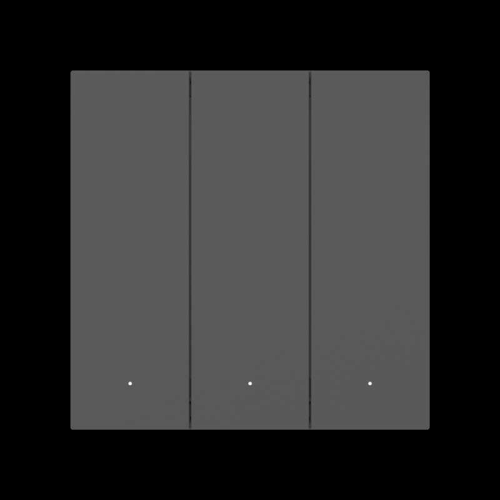 Yeelight Pro E20 Smart Wall Switch(3 keys), серый