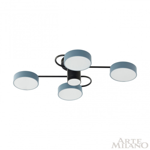 Потолочная люстра Arte Milano Ferrara 253039/4+1 Bk/Gr