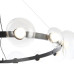 Подвесная люстра Crystal Lux BOSQUE SP12 BLACK/TRANSPARENT