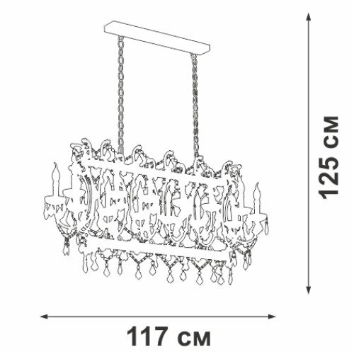 Подвесная люстра Vitaluce V5814-7/14