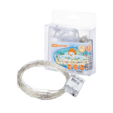 Светодиодная гирлянда TDM Electric Роса100 3хАА теплый белый без мерцания SQ0361-0053