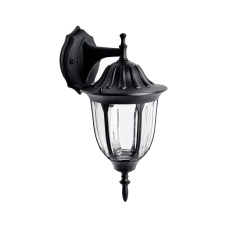 Уличный настенный светильник ЭРА Галатея GBW-105-1-BL-0380 230В Е27 IP54 чёрный вниз Б0071483