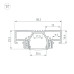Профиль Arlight STRETCH-20-CEIL-D-CENTER-2000 BLACK 042946