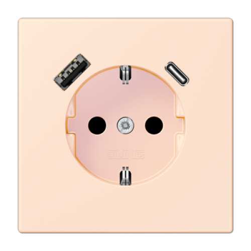 Розетка 2K+З USB Typ AC Jung LC1520-15CA226