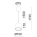 Подвесной светильник Italline DE-314 white