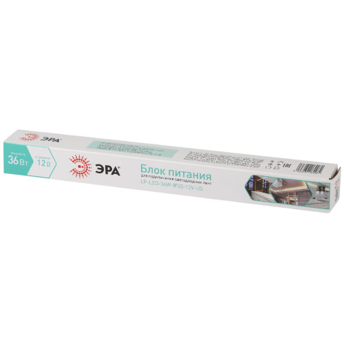 Блок питания Эра 36Вт DC12В 3A IP20 LP-LED-36W-IP20-12V-US Б0061151