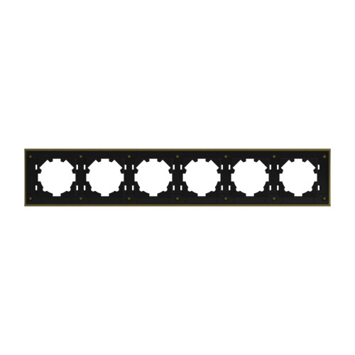 Рамка шестиместная ELBI Zena Platin 500-073400-252